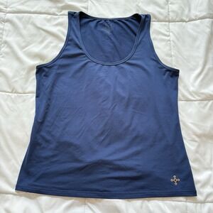 TOMMIE COPPER Tank Top Womens 2X Blue Zinc Infused Activewear Outdoor‎